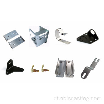 Peça de estampagem de suporte de peças de chapa de metal prensadas automáticas de alta precisão personalizadas